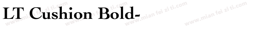 LT Cushion Bold字体转换